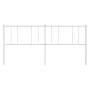 White metal headboard 200 cm by vidaXL, Headboards and footboards - Ref: Foro24-352567, Price: 23,99 €, Discount: %