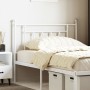 Cabecero de metal blanco 100 cm de vidaXL, Cabeceros y pies de cama - Ref: Foro24-353615, Precio: 33,61 €, Descuento: %