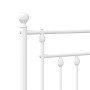 Cabecero de metal blanco 100 cm de vidaXL, Cabeceros y pies de cama - Ref: Foro24-353615, Precio: 33,61 €, Descuento: %