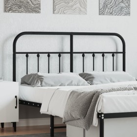 Cabecero de metal negro 150 cm de vidaXL, Cabeceros y pies de cama - Ref: Foro24-352612, Precio: 51,99 €, Descuento: %