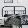 Black metal headboard 150 cm by vidaXL, Headboards and footboards - Ref: Foro24-352612, Price: 51,32 €, Discount: %