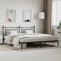 Estructura de cama con cabecero metal negro 200x200 cm de vidaXL, Camas y somieres - Ref: Foro24-353544, Precio: 154,99 €, De...