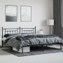 Bed frame with black metal headboard 200x200 cm by vidaXL, Beds and slatted bases - Ref: Foro24-353544, Price: 154,99 €, Disc...