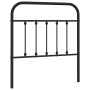 Black metal headboard 90 cm by vidaXL, Headboards and footboards - Ref: Foro24-352606, Price: 42,16 €, Discount: %