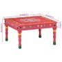 Mesa de centro madera maciza de mango rosa pintada a mano de vidaXL, Mesas de centro - Ref: Foro24-353762, Precio: 63,99 €, D...