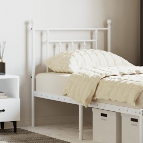 Cabecero de metal blanco 75 cm de vidaXL, Cabeceros y pies de cama - Ref: Foro24-353612, Precio: 27,99 €, Descuento: %