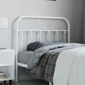 White metal headboard 100 cm by vidaXL, Headboards and footboards - Ref: Foro24-352656, Price: 30,99 €, Discount: %