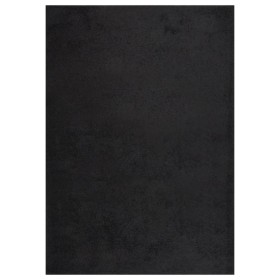 Alfombra de pelo largo negro 140x200 cm de vidaXL, Alfombras - Ref: Foro24-342123, Precio: 65,99 €, Descuento: %