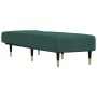 Sofá diván de terciopelo verde oscuro de vidaXL, Divanes - Ref: Foro24-352804, Precio: 157,78 €, Descuento: %