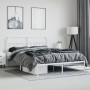 Metal bed frame with white headboard 180x200 cm by vidaXL, Beds and slatted bases - Ref: Foro24-352631, Price: 125,73 €, Disc...