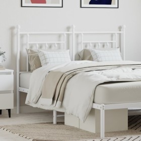 Cabecero de metal blanco 135 cm de vidaXL, Cabeceros y pies de cama - Ref: Foro24-353618, Precio: 42,99 €, Descuento: %