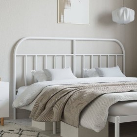 Cabecero de metal blanco 160 cm de vidaXL, Cabeceros y pies de cama - Ref: Foro24-353719, Precio: 35,99 €, Descuento: %