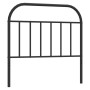 Black metal headboard 100 cm by vidaXL, Headboards and footboards - Ref: Foro24-353664, Price: 26,16 €, Discount: %