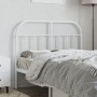 Cabecero de metal blanco 120 cm de vidaXL, Cabeceros y pies de cama - Ref: Foro24-353715, Precio: 29,37 €, Descuento: %