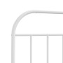 Cabecero de metal blanco 120 cm de vidaXL, Cabeceros y pies de cama - Ref: Foro24-353715, Precio: 29,37 €, Descuento: %