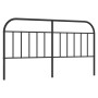 Black metal headboard 160 cm by vidaXL, Headboards and footboards - Ref: Foro24-353670, Price: 35,99 €, Discount: %