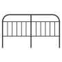 Black metal headboard 160 cm by vidaXL, Headboards and footboards - Ref: Foro24-353670, Price: 35,99 €, Discount: %