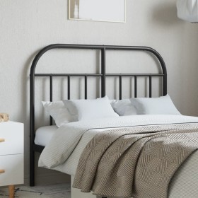 Black metal headboard 120 cm by vidaXL, Headboards and footboards - Ref: Foro24-353666, Price: 30,99 €, Discount: %