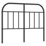 Black metal headboard 120 cm by vidaXL, Headboards and footboards - Ref: Foro24-353666, Price: 30,99 €, Discount: %