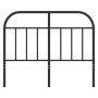 Black metal headboard 120 cm by vidaXL, Headboards and footboards - Ref: Foro24-353666, Price: 30,99 €, Discount: %