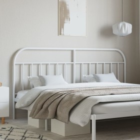 White metal headboard 193 cm by vidaXL, Headboards and footboards - Ref: Foro24-353721, Price: 35,99 €, Discount: %