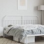 Cabecero de metal blanco 193 cm de vidaXL, Cabeceros y pies de cama - Ref: Foro24-353721, Precio: 35,48 €, Descuento: %