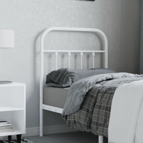 White metal headboard 75 cm by vidaXL, Headboards and footboards - Ref: Foro24-352653, Price: 29,99 €, Discount: %