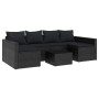 Set de muebles de jardín 2 pzas y cojines ratán sintético negro de vidaXL, Conjuntos de jardín - Ref: Foro24-362345, Precio: ...