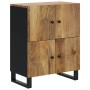 Aparador con 4 puertas madera maciza de mango 60x33x75 cm de vidaXL, Aparadores - Ref: Foro24-352920, Precio: 145,99 €, Descu...