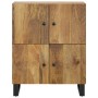 Aparador con 4 puertas madera maciza de mango 60x33x75 cm de vidaXL, Aparadores - Ref: Foro24-352920, Precio: 145,99 €, Descu...