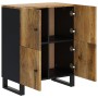 Aparador con 4 puertas madera maciza de mango 60x33x75 cm de vidaXL, Aparadores - Ref: Foro24-352920, Precio: 145,99 €, Descu...