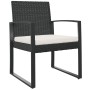 Garden dining chairs 2 pcs PP rattan look black by vidaXL, Garden chairs - Ref: Foro24-360203, Price: 89,12 €, Discount: %