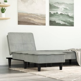 Light Gray Velvet Divan Sofa by vidaXL, Daybeds - Ref: Foro24-352844, Price: 139,99 €, Discount: %