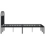 Bed frame with black metal headboard 120x190 cm by vidaXL, Beds and slatted bases - Ref: Foro24-353632, Price: 104,79 €, Disc...