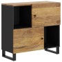 Sideboard mit 2 Türen aus massivem Mangoholz 80x33x75 cm von vidaXL, Sideboards - Ref: Foro24-352924, Preis: 148,99 €, Rabatt: %