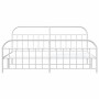 Estructura cama metal con cabecero y pie cama blanco 193x203 cm de vidaXL, Camas y somieres - Ref: Foro24-353708, Precio: 123...