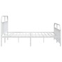 Estructura cama metal con cabecero y pie cama blanco 193x203 cm de vidaXL, Camas y somieres - Ref: Foro24-353708, Precio: 123...