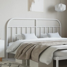 White metal headboard 180 cm by vidaXL, Headboards and footboards - Ref: Foro24-353720, Price: 34,99 €, Discount: %