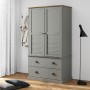 VIGO wardrobe solid gray pine wood 90x55x176 cm by vidaXL, Wardrobes - Ref: Foro24-353165, Price: 380,34 €, Discount: %