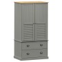 VIGO wardrobe solid gray pine wood 90x55x176 cm by vidaXL, Wardrobes - Ref: Foro24-353165, Price: 380,34 €, Discount: %