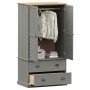 VIGO wardrobe solid gray pine wood 90x55x176 cm by vidaXL, Wardrobes - Ref: Foro24-353165, Price: 380,34 €, Discount: %