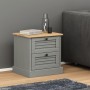 VIGO bedside table solid gray pine wood 42x35x42 cm by vidaXL, Nightstands - Ref: Foro24-353159, Price: 45,57 €, Discount: %