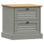 VIGO bedside table solid gray pine wood 42x35x42 cm by vidaXL, Nightstands - Ref: Foro24-353159, Price: 45,57 €, Discount: %