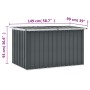 Gray garden storage box 149x99x93 cm by vidaXL, Outdoor storage boxes - Ref: Foro24-46266, Price: 156,38 €, Discount: %