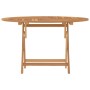 Mesa de jardín plegable madera maciza de teca Ø 110x75 cm de vidaXL, Mesas de jardín - Ref: Foro24-362618, Precio: 135,48 €, ...