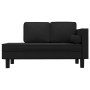 Sofá diván con cojines y almohada tela negro de vidaXL, Divanes - Ref: Foro24-355020, Precio: 167,81 €, Descuento: %