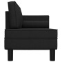 Sofá diván con cojines y almohada tela negro de vidaXL, Divanes - Ref: Foro24-355020, Precio: 167,81 €, Descuento: %