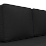 Sofá diván con cojines y almohada tela negro de vidaXL, Divanes - Ref: Foro24-355020, Precio: 167,81 €, Descuento: %