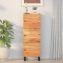 Aparador con 3 puertas hierro madera maciza acacia 40x33x110 cm de vidaXL, Aparadores - Ref: Foro24-352930, Precio: 137,99 €,...