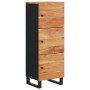 Aparador con 3 puertas hierro madera maciza acacia 40x33x110 cm de vidaXL, Aparadores - Ref: Foro24-352930, Precio: 137,99 €,...